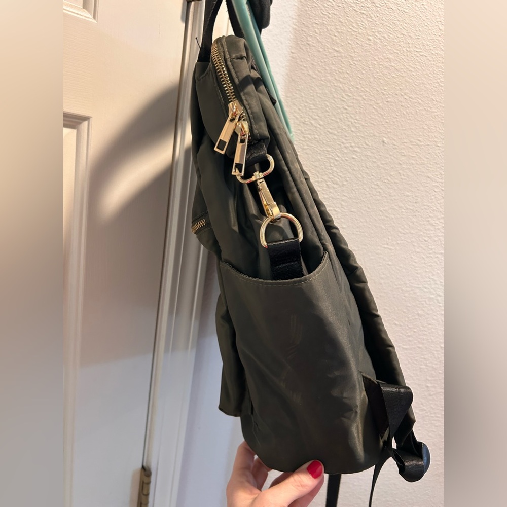 Military green backpack